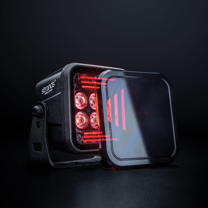 EC Approved LED Projector, Strands Dark Knight Fortex 38W, Red - EDK.ro