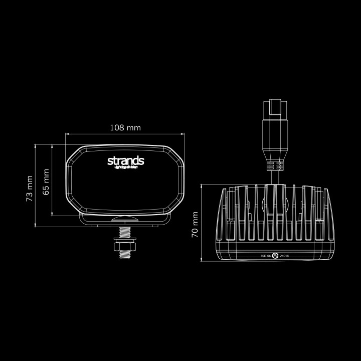 Proiector LED Omologat, Strands For9T 31W - EDK.ro