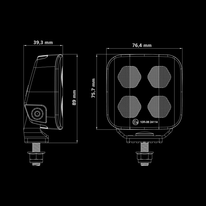Proiector LED Omologat, Strands Unity Edge 20W - EDK.ro