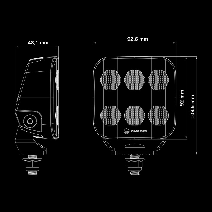 EC Approved LED Projector, Strands Unity Edge 37W - EDK.ro