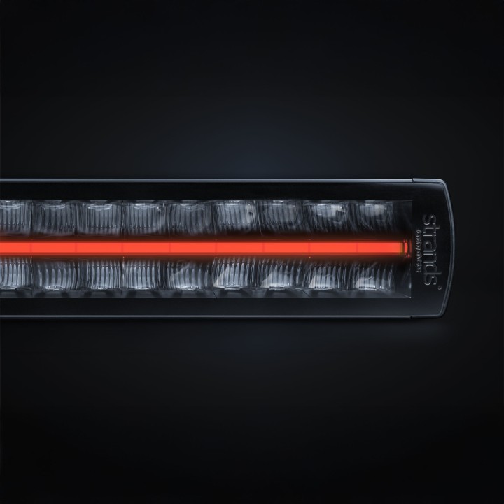 Proiector LED Omologat, Strands Siberia XP 12", Roșu - EDK.ro