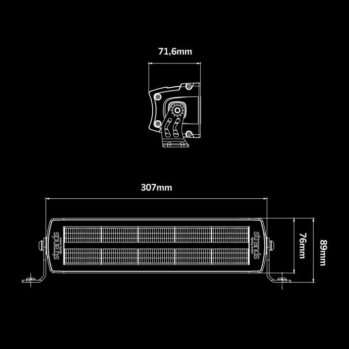 EC Approved LED Projector, Strands Siberia XP 12", Red - EDK.ro