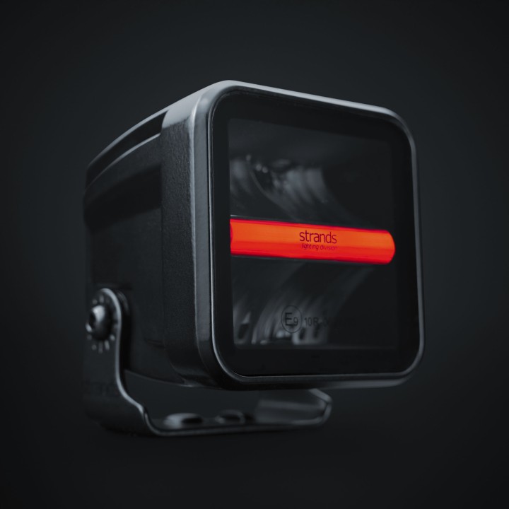 Proiector LED Omologat, Strands Siberia XP 38W, Roșu - EDK.ro