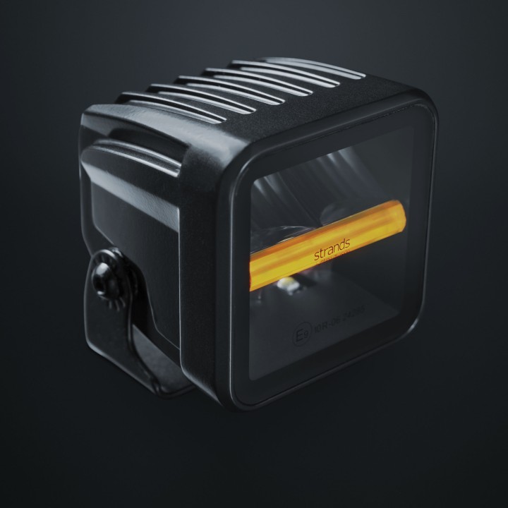 Proiector LED Omologat, Strands Siberia XP 38W, Roșu - EDK.ro
