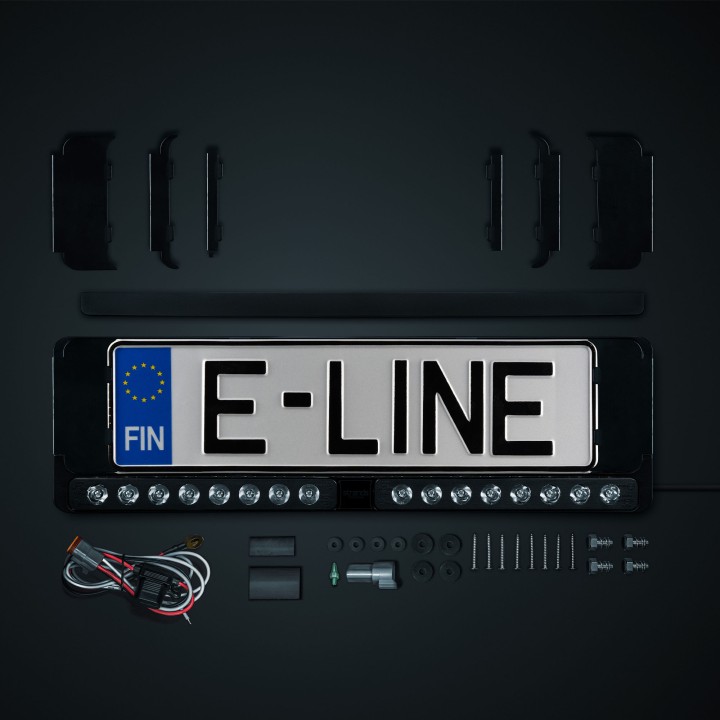 EC Approved LED Projector, Strands Nuuk E-Line Duo DK, Black - EDK.ro