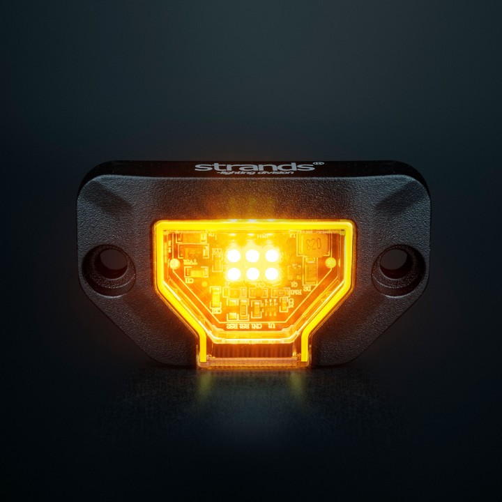LED Warning Light, Strands Unity, Amber - EDK.ro