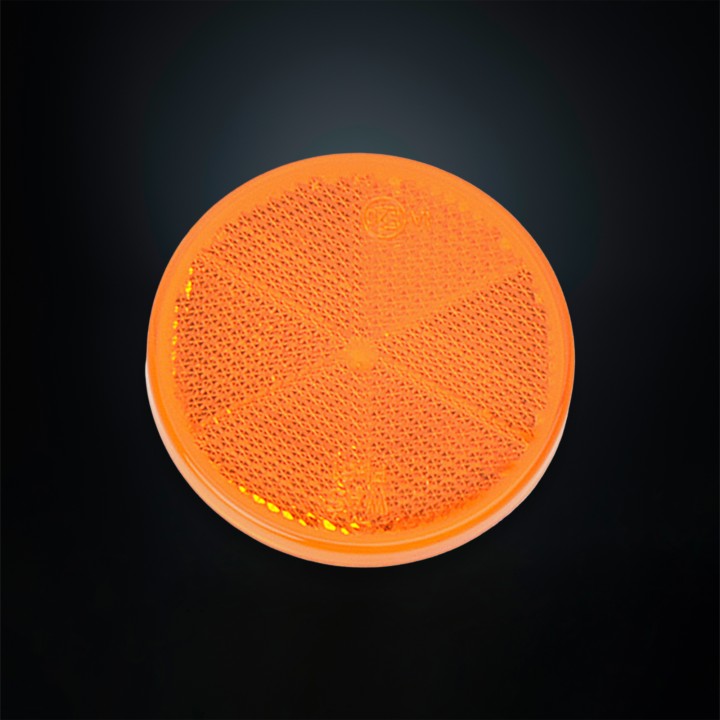Reflector, Strands, Culoare Amber, Round - EDK.ro