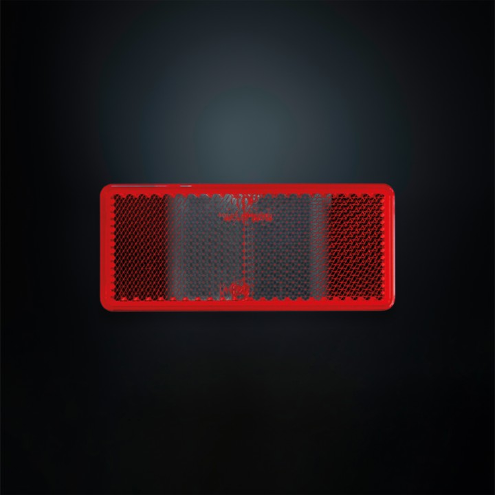 Reflector, Strands, Color Red, Rectangular - EDK.ro