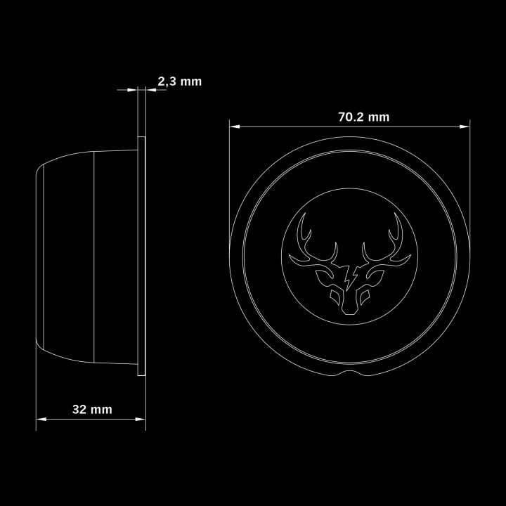 LED Warning Light, Strands Freedom Viking Dark - EDK.ro