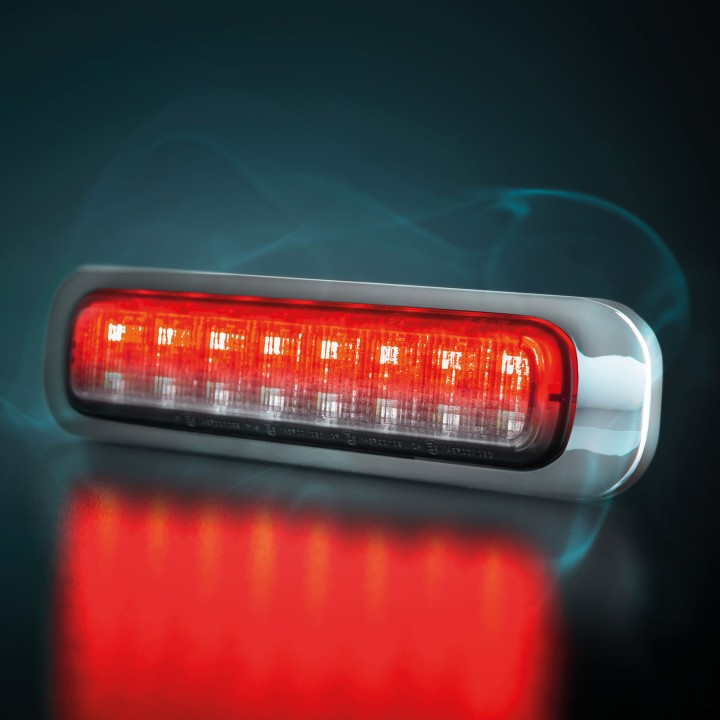 Lumină LED de Avertizare, Strands Dark Knight 129mm, Smoked - EDK.ro
