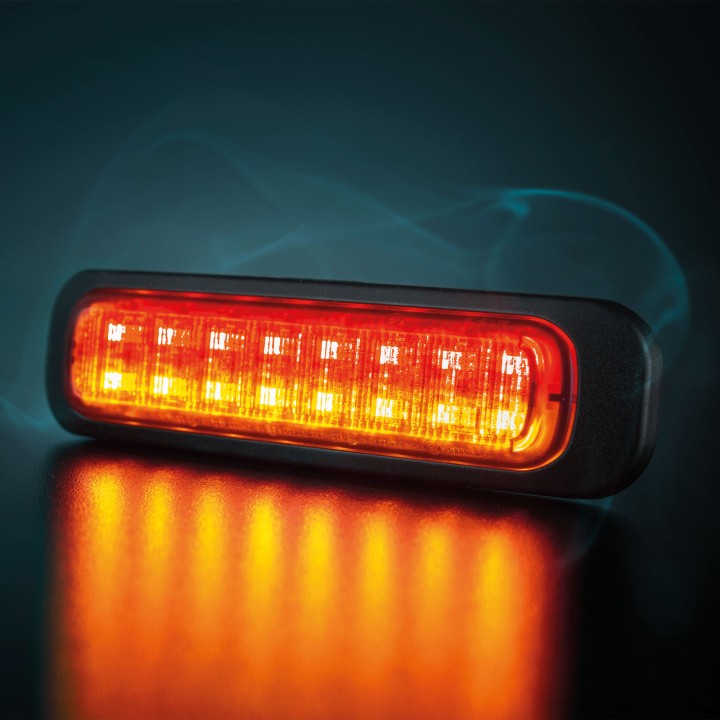 Lumină LED de Avertizare, Strands Dark Knight 129mm, Smoked - EDK.ro
