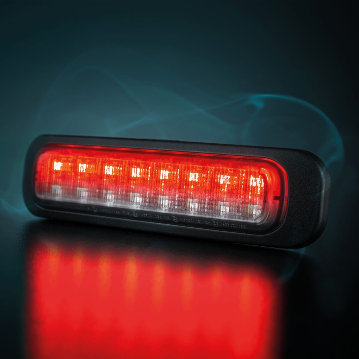 LED Warning Light, Strands Dark Knight 129mm, Smoked - EDK.ro