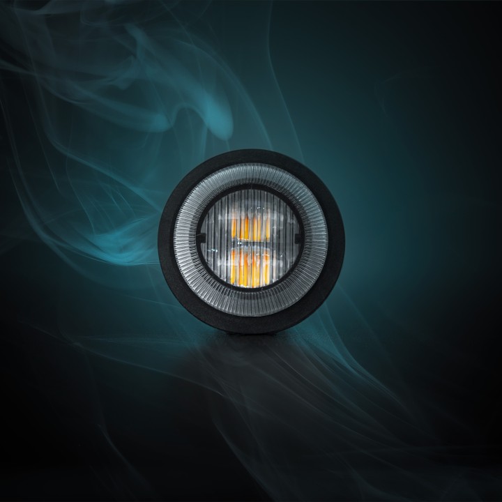 Lumină LED de Avertizare, Strands Dark Knight Gloria, Transparent - EDK.ro
