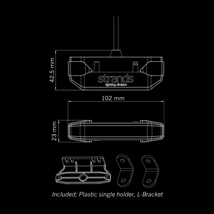 Proiector LED Omologat Pentru Poziții, Strands Firefly See Me - EDK.ro