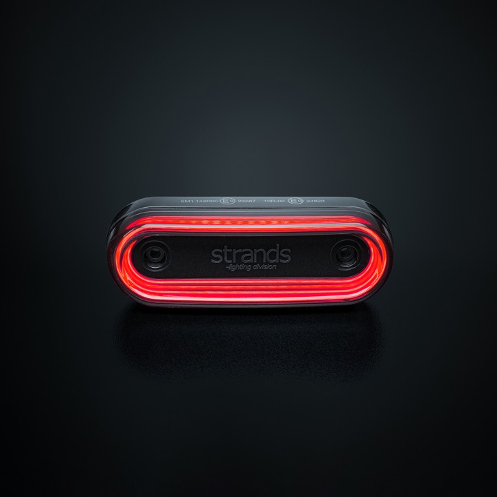 Proiector LED Omologat Pentru Poziții, Strands For9T, Roșu - EDK.ro
