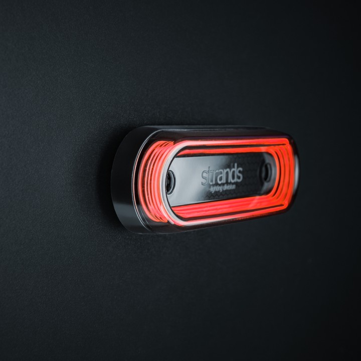 Proiector LED Omologat Pentru Poziții, Strands For9T, Roșu - EDK.ro