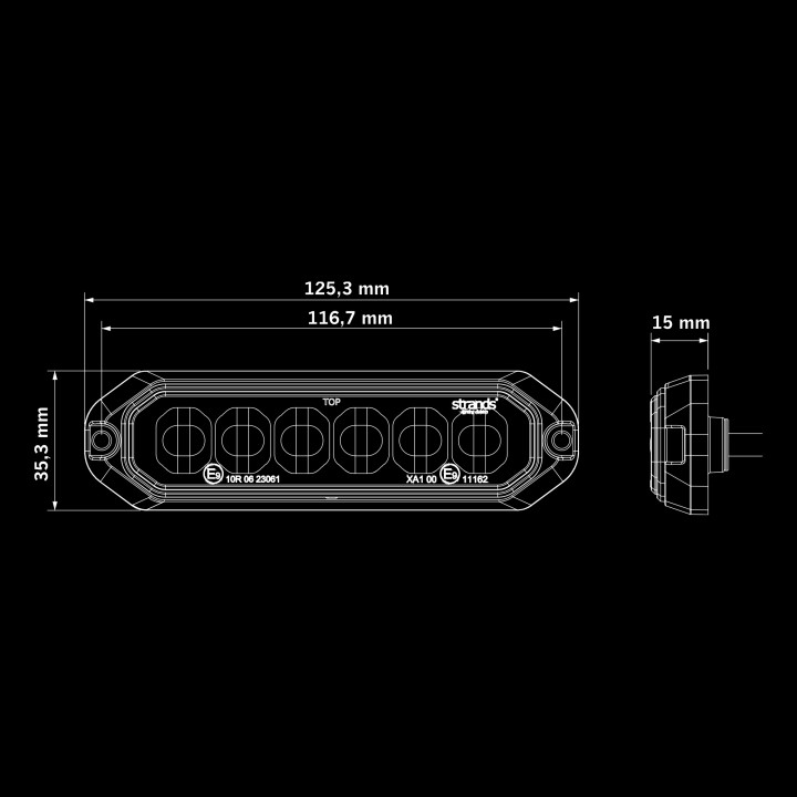 Proiector LED Omologat, Strands Dark Knight Duo - EDK.ro