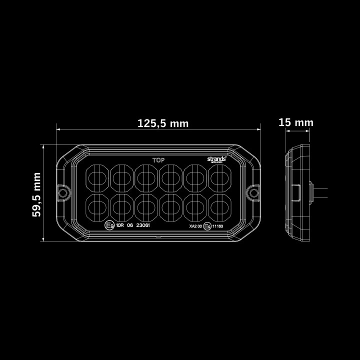 Proiector LED Omologat, Strands Dark Knight Duo - EDK.ro