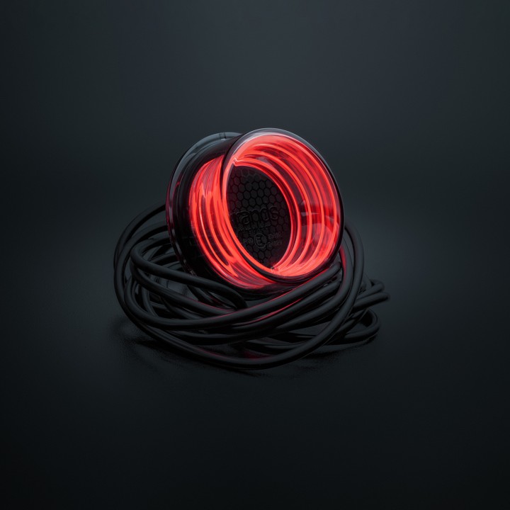 EC Approved LED Position Light Projector, Strands For9T, Red - EDK.ro