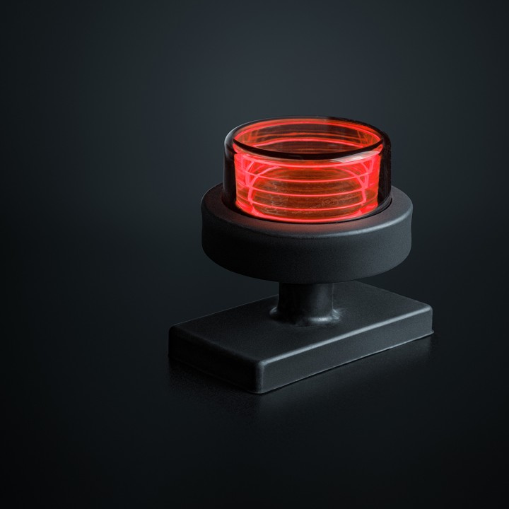 EC Approved LED Position Light Projector, Strands For9T, Red - EDK.ro