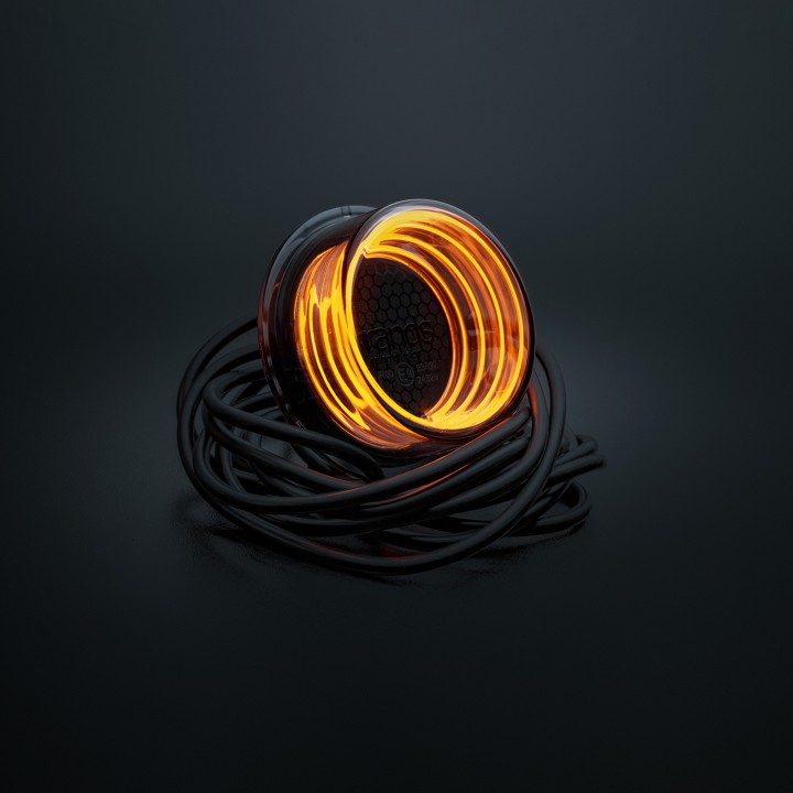 Lumină LED de Avertizare, Strands For9T, Chihlimbar - EDK.ro