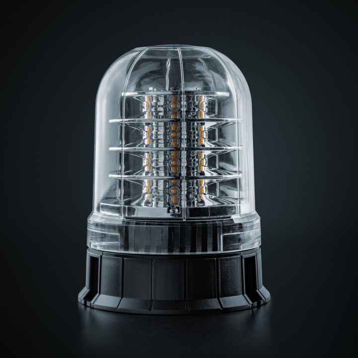 EC Approved LED Beacon Warning Light, Strands Big Energy XL, Clear - EDK.ro