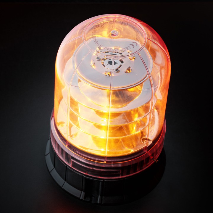 EC Approved LED Beacon Warning Light, Strands Big Energy XL, Clear - EDK.ro