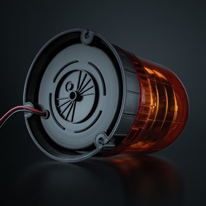 EC Approved LED Beacon Warning Light, Strands Big Energy XL, Amber - EDK.ro