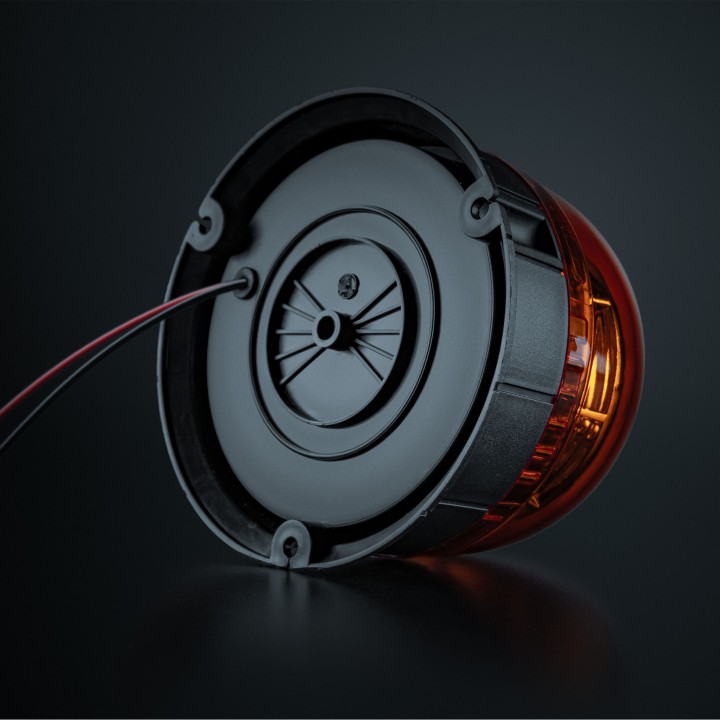 EC Approved LED Beacon Warning Light, Strands Big Energy, Amber - EDK.ro