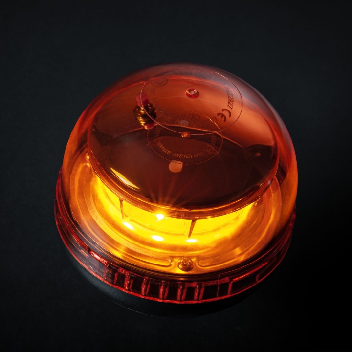 EC Approved LED Beacon Warning Light, Strands Big Energy, Amber - EDK.ro