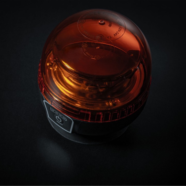 EC Approved LED Beacon Warning Light, Strands Big Energy, Amber - EDK.ro