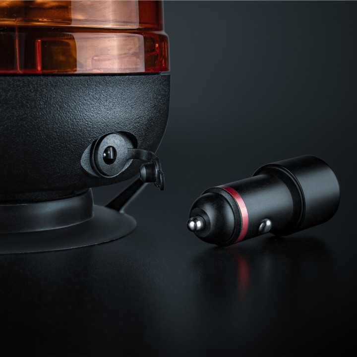 EC Approved LED Beacon Warning Light, Strands Big Energy, Amber - EDK.ro