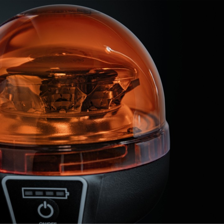 EC Approved LED Beacon Warning Light, Strands Big Energy, Amber - EDK.ro