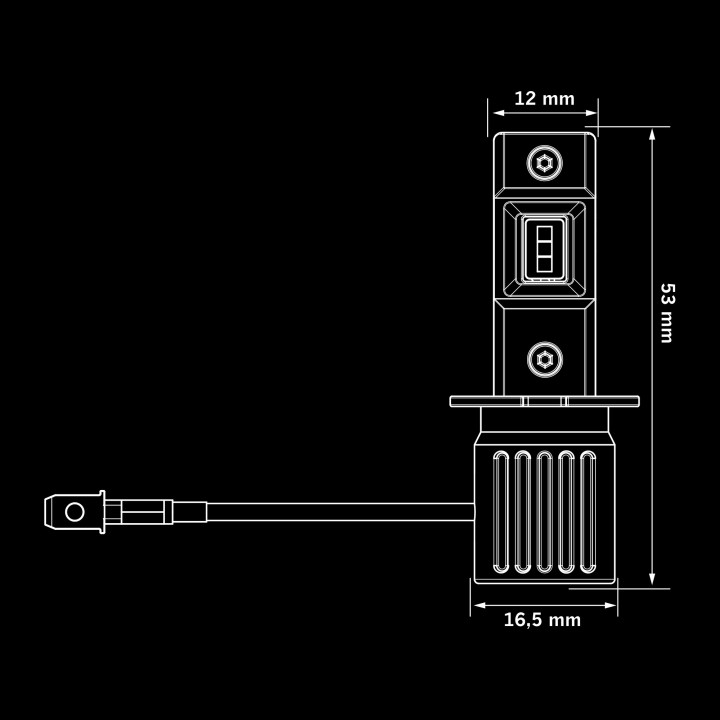 EC Approved LED Conversion Kit for Headlights, Strands Big Energy H3 - EDK.ro