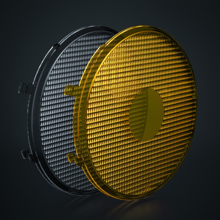 Lens Cover, Strands Big Energy Raw, 9", Color Yellow - EDK.ro