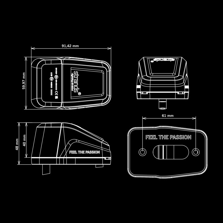 Lumină LED de Avertizare, Strands IZE LED, Duo Function - EDK.ro