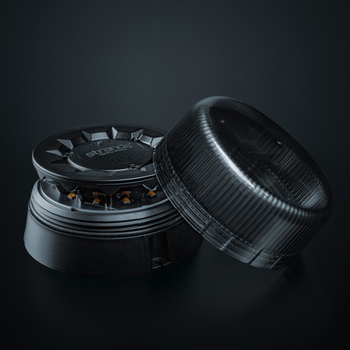 EC Approved LED Beacon Warning Light, Strands Freedom Black Raven Pharos - EDK.ro
