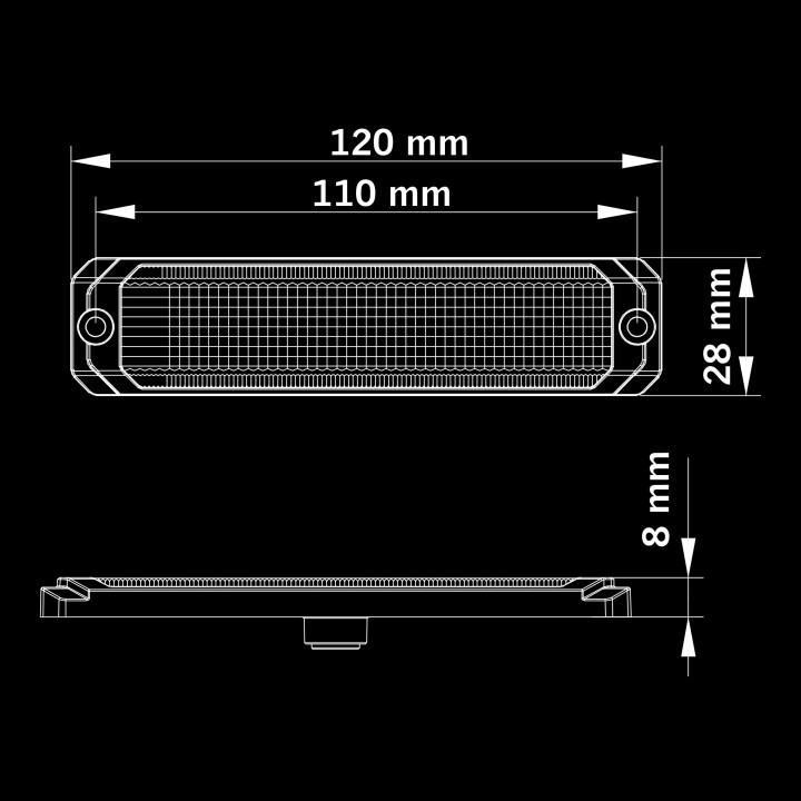 Proiector LED Omologat, Strands Dark Knight SM6 - EDK.ro