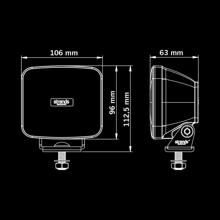 EC Approved LED Projector, Strands IZE LED OG 42W - EDK.ro