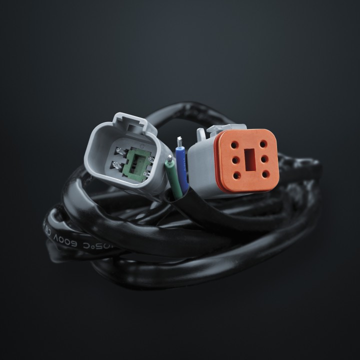 Kit Electric Pentru Proiectoare LED, Strands Connector Cable Pro DT 6 to DT 4 - EDK.ro