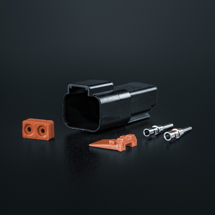 Electric Cable Kit for LED Projectors, Strands Connector Set Pro DT 2 Pin - EDK.ro