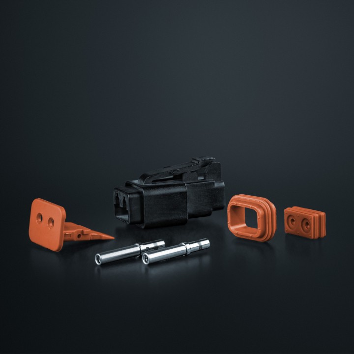 Electric Cable Kit for LED Projectors, Strands Connector Set Pro DT 2 Plug - EDK.ro
