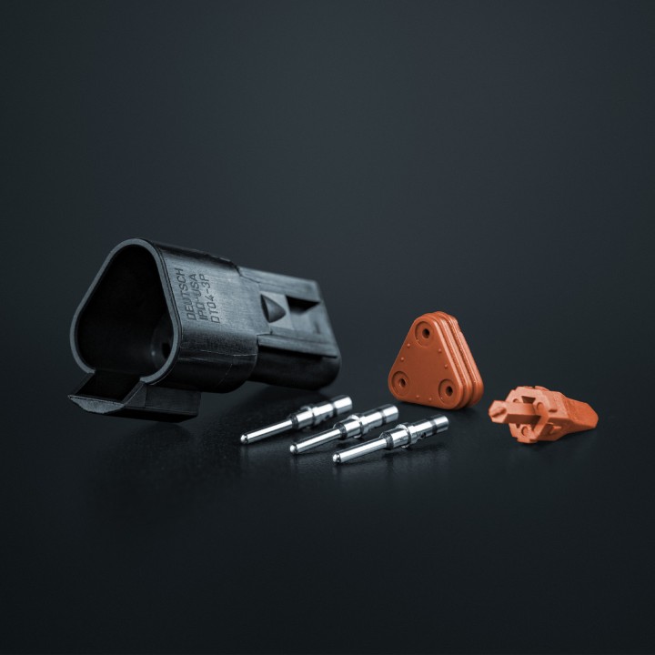 Kit Electric Pentru Proiectoare LED, Strands Connector Set Pro DT 3 Pin - EDK.ro