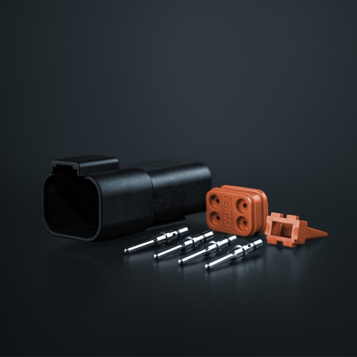 Electric Cable Kit for LED Projectors, Strands Connector Set Pro DT 4 Pin - EDK.ro