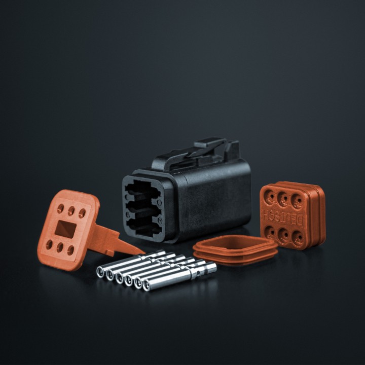 Electric Cable Kit for LED Projectors, Strands Connector Set Pro DT 6 Plug - EDK.ro