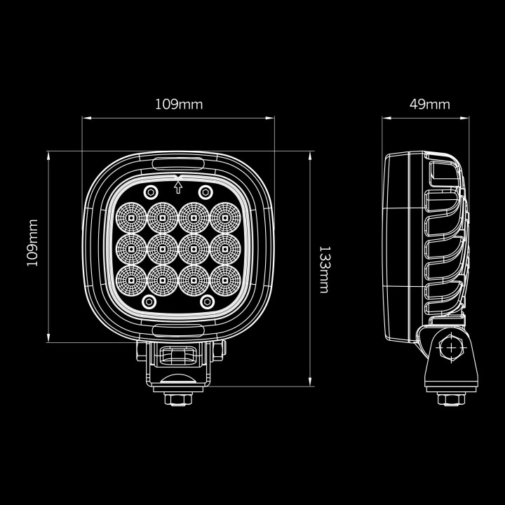 EC Approved LED Projector, Strands President 24W, Red - EDK.ro