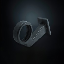 Kit de Integrare Proiectoare LED Omologate, Strands Rubber Arm 165MM - EDK.ro