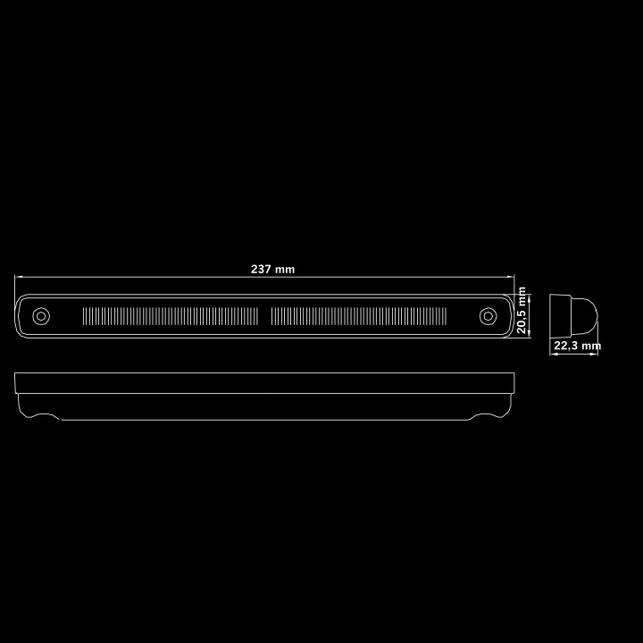 EC Approved LED Position Light Projector, Strands Freedom Legacy - EDK.ro