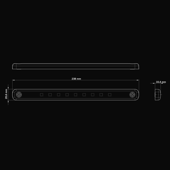 Proiector LED Omologat Pentru Poziții, Strands Slim - EDK.ro