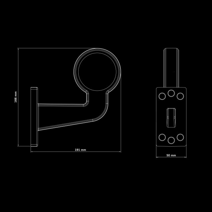 EC Approved LED Position Light Projector, Strands Viking - EDK.ro